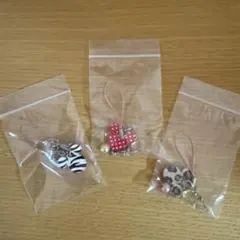 ミッキー型ストラップ 3個セット