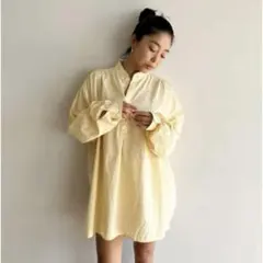 SeaRoomlynn コットンWASHヘンリーチュニックシャツ イエローMのサムネイル