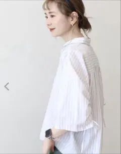 ジャーナルスタンダード⭐︎キュプラミックスストライプシャツ - メルカリ