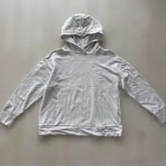 UNIQLO ユニクロ　フード付きパーカー　ライトグレー　ピンクベージュ