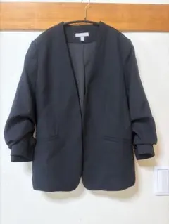 H&M ノーカラージャケット ブラック EUR40のサムネイル