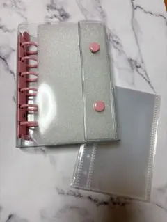A7サイズシール帳バインダー♡ピンク♡リフィル10枚入り