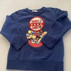 美品DOUBLE.B トレーナー 110 ネイビー