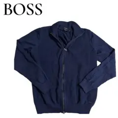 BOSS ニット ジップアップ ネイビー Mサイズのサムネイル