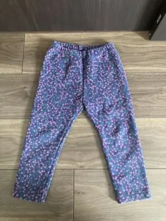 UNIQLO フリースレギンス 花柄 90