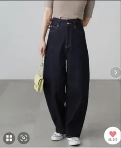 フリーズマート　デニムエッグパンツ　インディゴブルーのサムネイル
