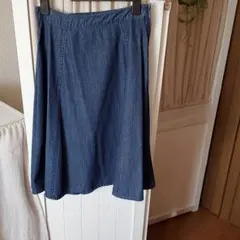 ナチュビ☆デニム　フレアスカート
