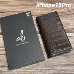 新品未使用ABBI SIGNATURE iPhone 15 Pro 手帳型ケース