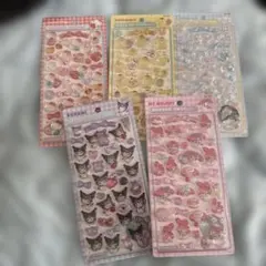 サンリオ ボンボンドロップシール 5枚セット