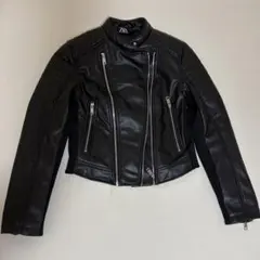 ZARA ブラック ライダースジャケットのサムネイル