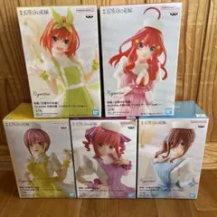 五等分の花嫁 美少女系 5つ子フィギュアセット、中野一花・二乃・三玖・四葉・五月