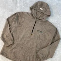 ★カナダ製 海外古着 レア商品★ ハーフジップフリースパーカー【L】