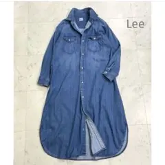 Lee リー デニム シャツワンピース ブルーデニム M