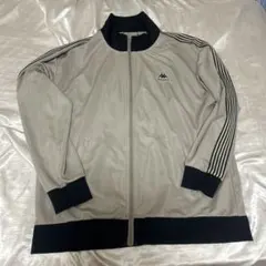 Kappa トラックジャケット ベージュ×ブラウン L