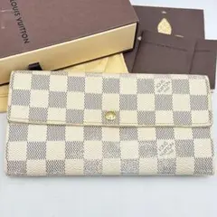 ルイヴィトン ダミエ アズールポルトフォイユサラ サイフ 1019-S7101h