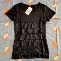 ニッセン レース ティアード カットソー Tシャツ Mサイズ フリル 新品のサムネイル