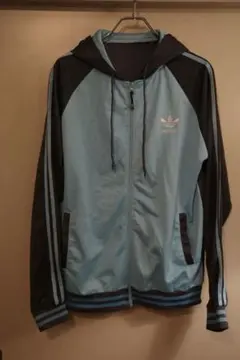 adidas アディダス トラックジャケット パーカー フード付き 刺繍ロゴ