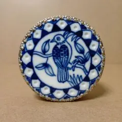 【アンティーク品】中国シルバーボックス [ 雉鳩 ] 小物入