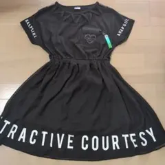 ANAPGIRL 半袖ワンピース 黒のサムネイル