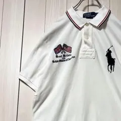 4130【超希少デザイン・美品】ラルフローレン ビッグポニー＆切替 