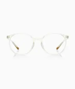 美品┆JINS ジンズ クリアラウンドメガネ ケース付き 韓国風メガネ 度入り