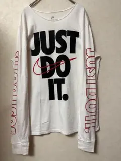 #5027 NIKE JUST DO IT ロングTシャツ ホワイト Mのサムネイル