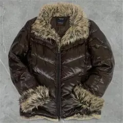 NICOLE CLUB ファー付き ダウン Y2K 00s ネオギャル男 お兄系