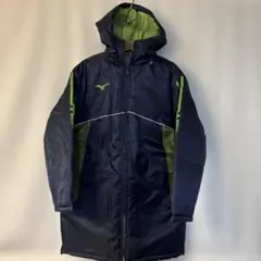 Mizuno ベンチコート ネイビー/グリーン　未使用　非売品