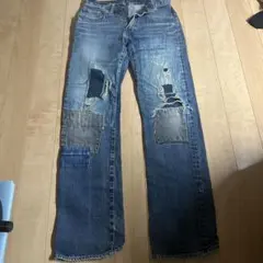 BLUE BLUE パッチワークダメージ デニム 29 古着 90s