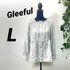 【Gleeful】グリーフル シャツ ブラウス ドロストブラウス 腰紐 おしゃれのサムネイル