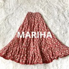 美品✨MARIHA 草原の虹のスカート ティアードマキシ パープル FREE