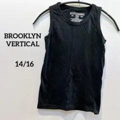 BROOKLYNVERTICAL 【14/16】黒いノースリーブタンクトップ