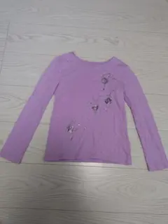 GAP KIDS　ロング Tシャツ パープル　女の子 　S サイズ(120cm)