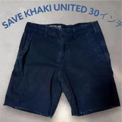 【希少】セーブカーキユナイテッド 　ネイビー　ショートパンツ　 30インチ
