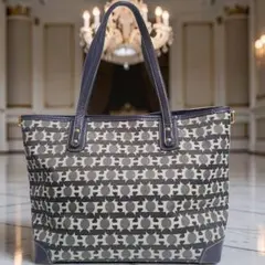 HAMANO 濱野 ミニハンドバッグ 上品モノグラム トート型 軽い