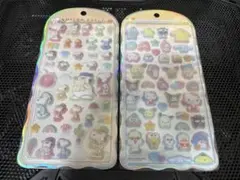 スヌーピー＆サンリオキャラクター シールセット　COTTON PUFFY