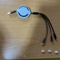 3in1 充電ケーブル 巻取りUSBケーブル iPhone