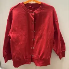 GU レッド カーディガン 120