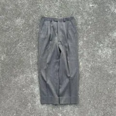 90s LANVIN スラックス　ツータック　メンズ　ウールのサムネイル