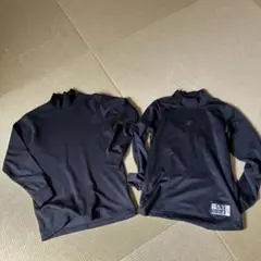 ハイネックアンダーシャツ 黒 2枚セット