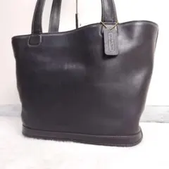 美品✨ オールドコーチ トートバッグ グラブタンレザー A4収納 肩掛け 黒