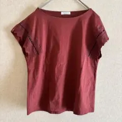 BEAUTY&YOUTH 刺繍 レース カットソー 半袖 Tシャツ コットンのサムネイル