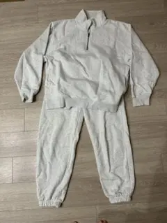GU ハーフジップ スウェット セットアップ グレー L
