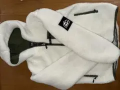 CAMP7 フリースジャケット L ホワイト・オリーブ