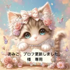 あみこ　プロフ更新しました。 様　專用