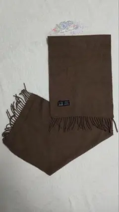 dunhill ダンヒル カシミヤ混 マフラー ブラウン