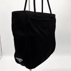♡美品♡ PRADA プラダ テスート ハンドバッグ 三角ロゴ　ブラック系