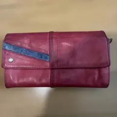 DIESEL 長財布 レッド レザーのサムネイル