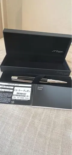 ⭐︎正規店購入⭐︎S.T. Dupont ボールペン 本体 ブラック シルバーのサムネイル