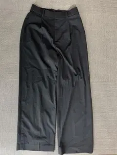 UNIQLO タックワイドパンツ ワンタック M ブラック